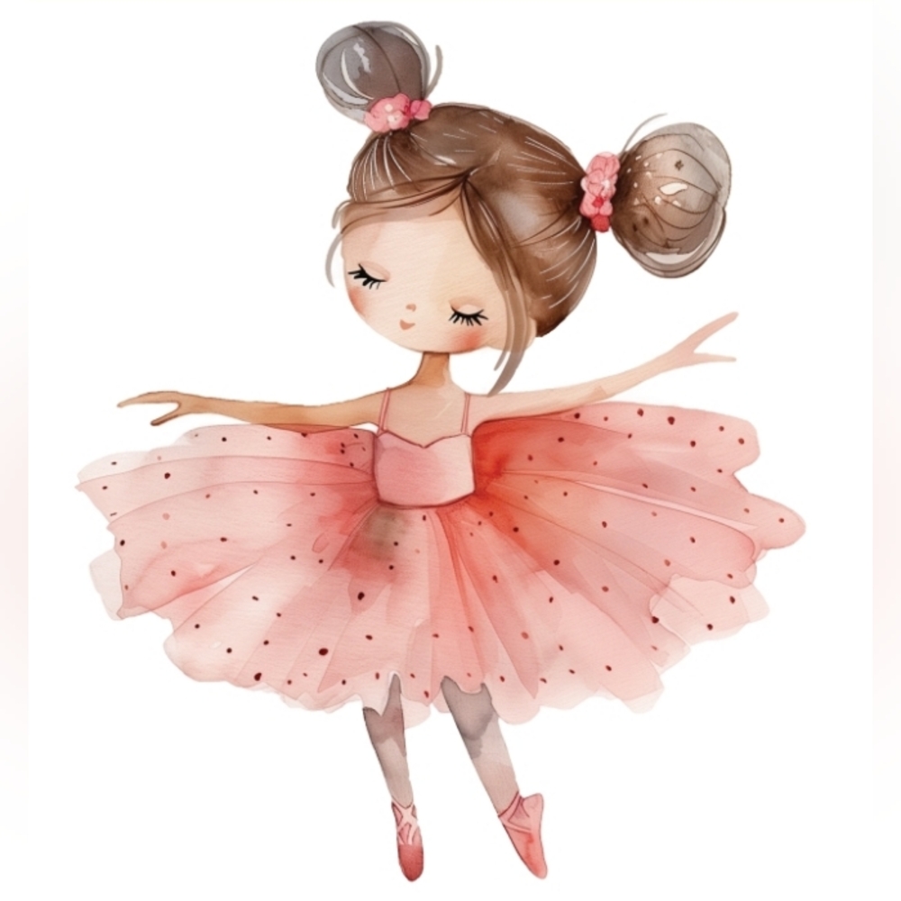 6pc Ballerina Girl Prints
